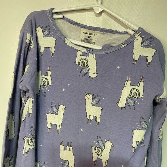 Carter’s Pajama Bundle Size 12 One Long Sleeve and One Short Sleeve Set - Picture 5 of 9